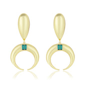 Copa Drop Earrings Emerald