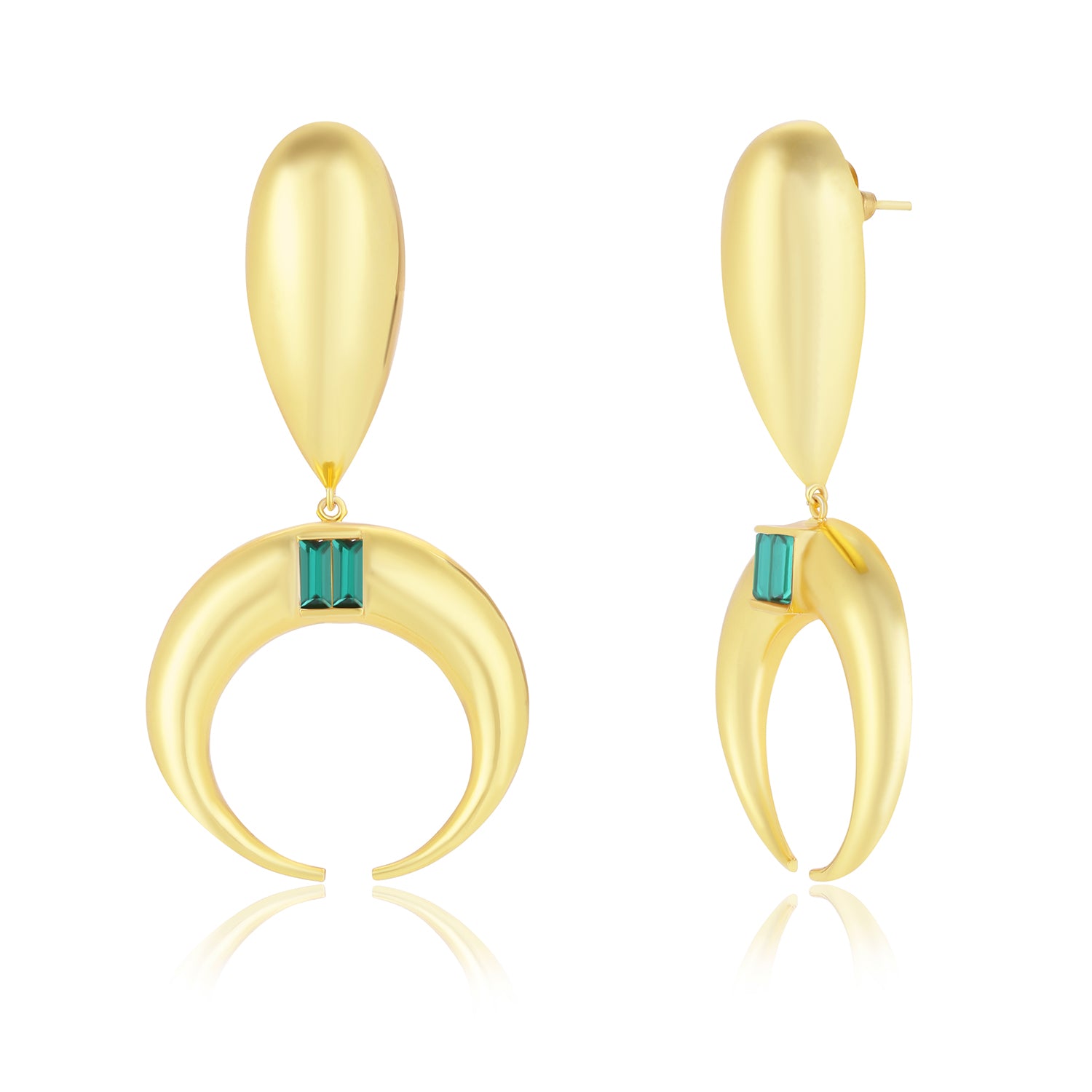 Copa Drop Earrings Emerald