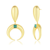 Copa Drop Earrings Emerald