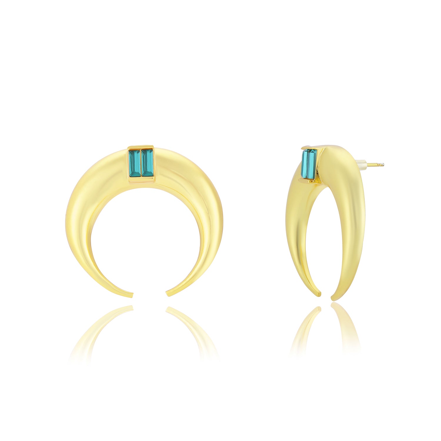 Copa Moon Earrings Emerald