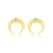 Copa Moon Earrings White