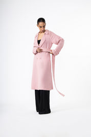 Barely Pink Trench Coat