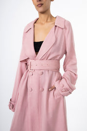 Barely Pink Trench Coat