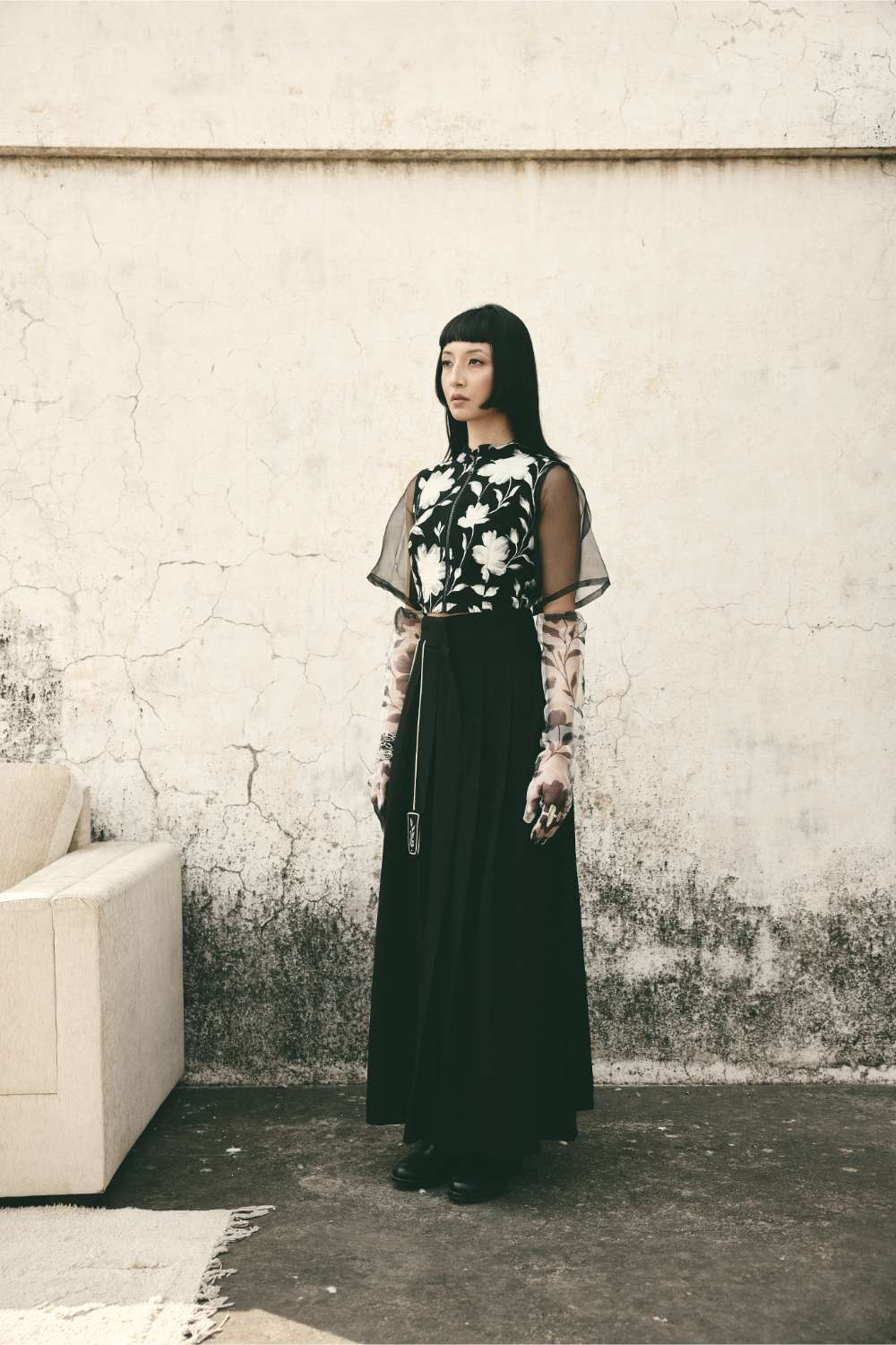 Bloom Crop Top with Bookmark Skirt