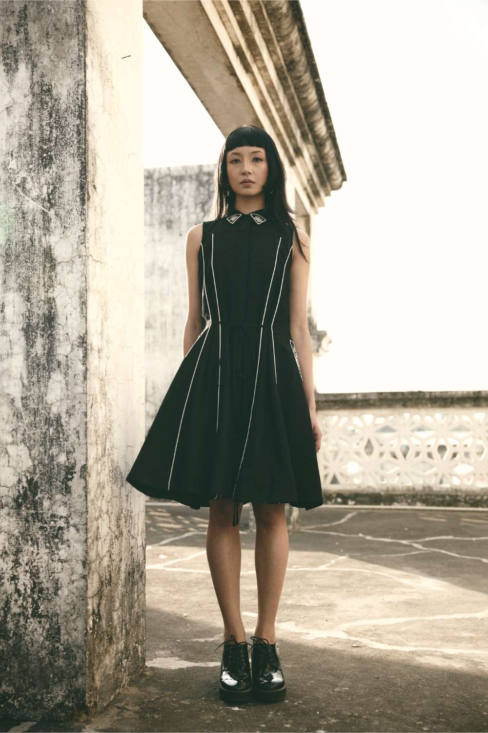 Trench Dress Black