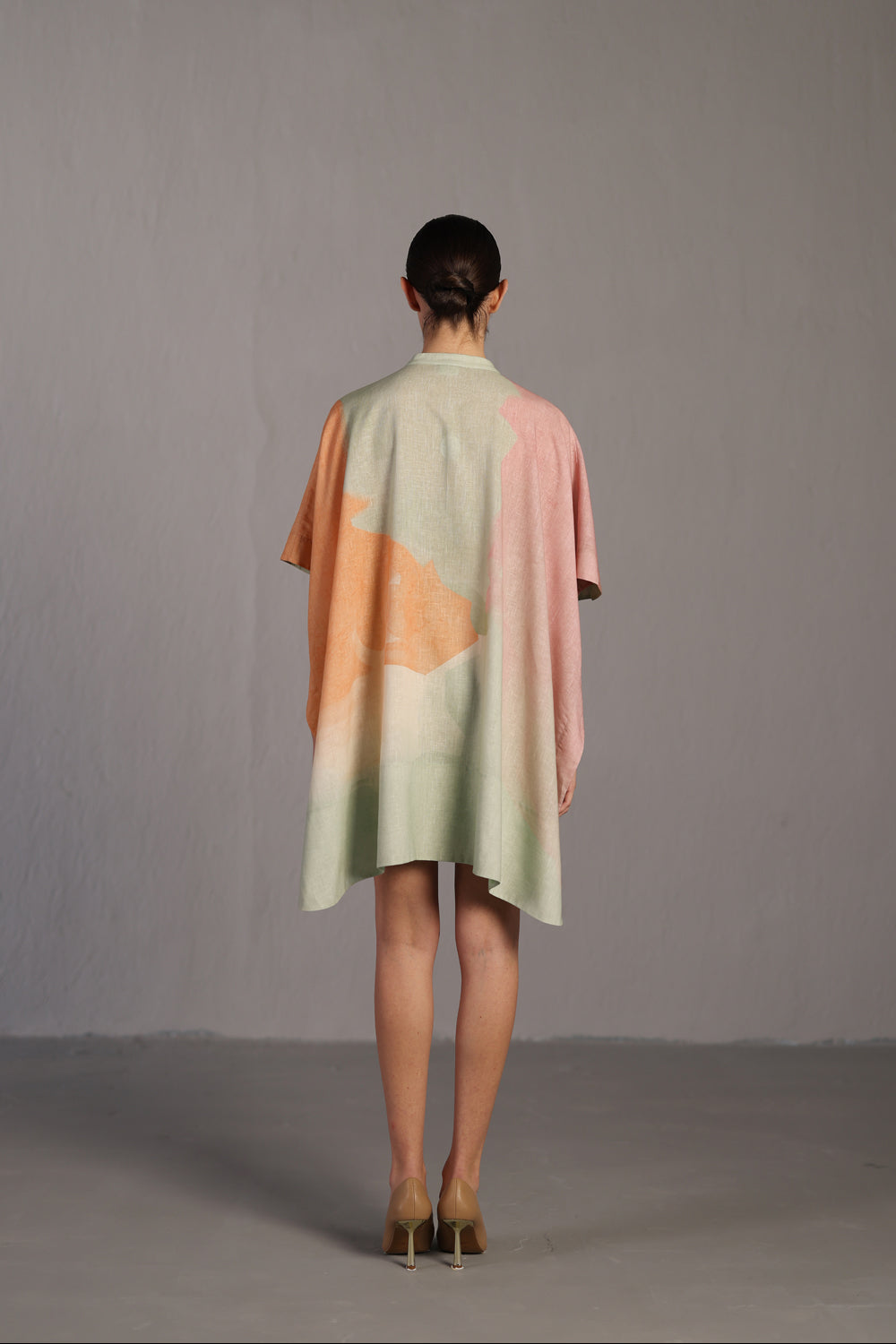 Diffuse Soft Pink & Green Shorts Set