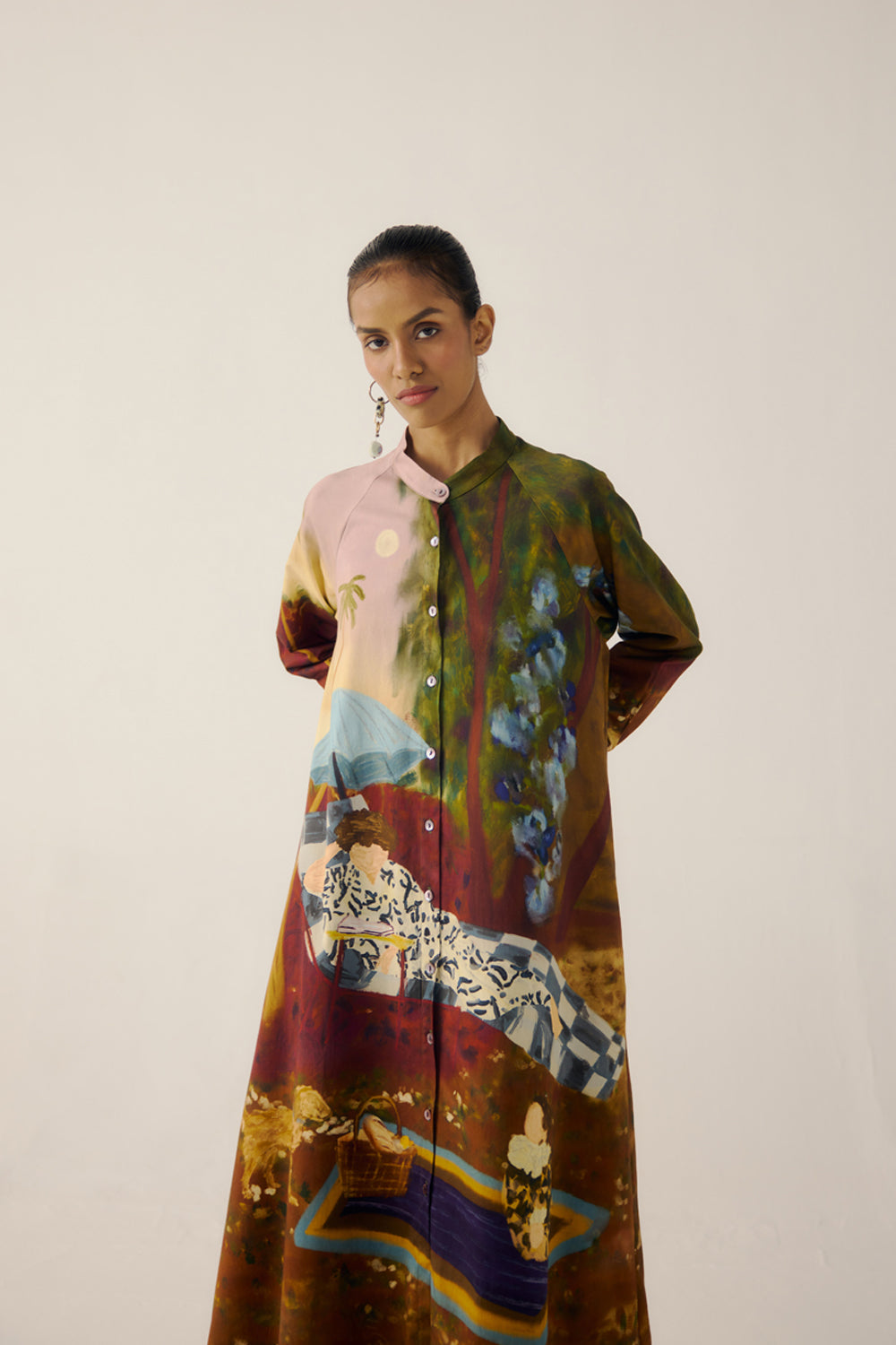 A Line Long Dress