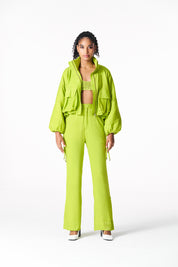 Chartreuse Puffer Jacket