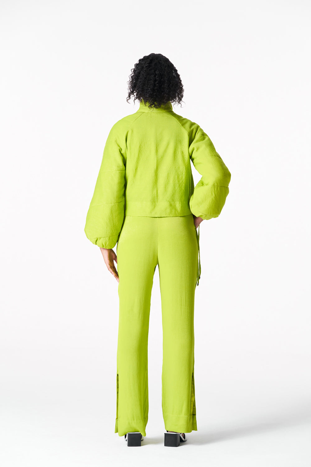 Chartreuse Puffer Jacket