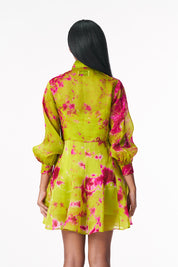 Chartreuse Seas Shirt Dress