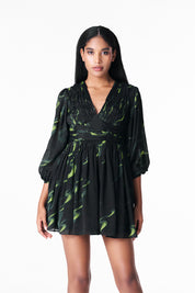 Thousand Crescents Ruched Dress