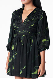 Thousand Crescents Ruched Dress