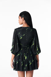 Thousand Crescents Ruched Dress