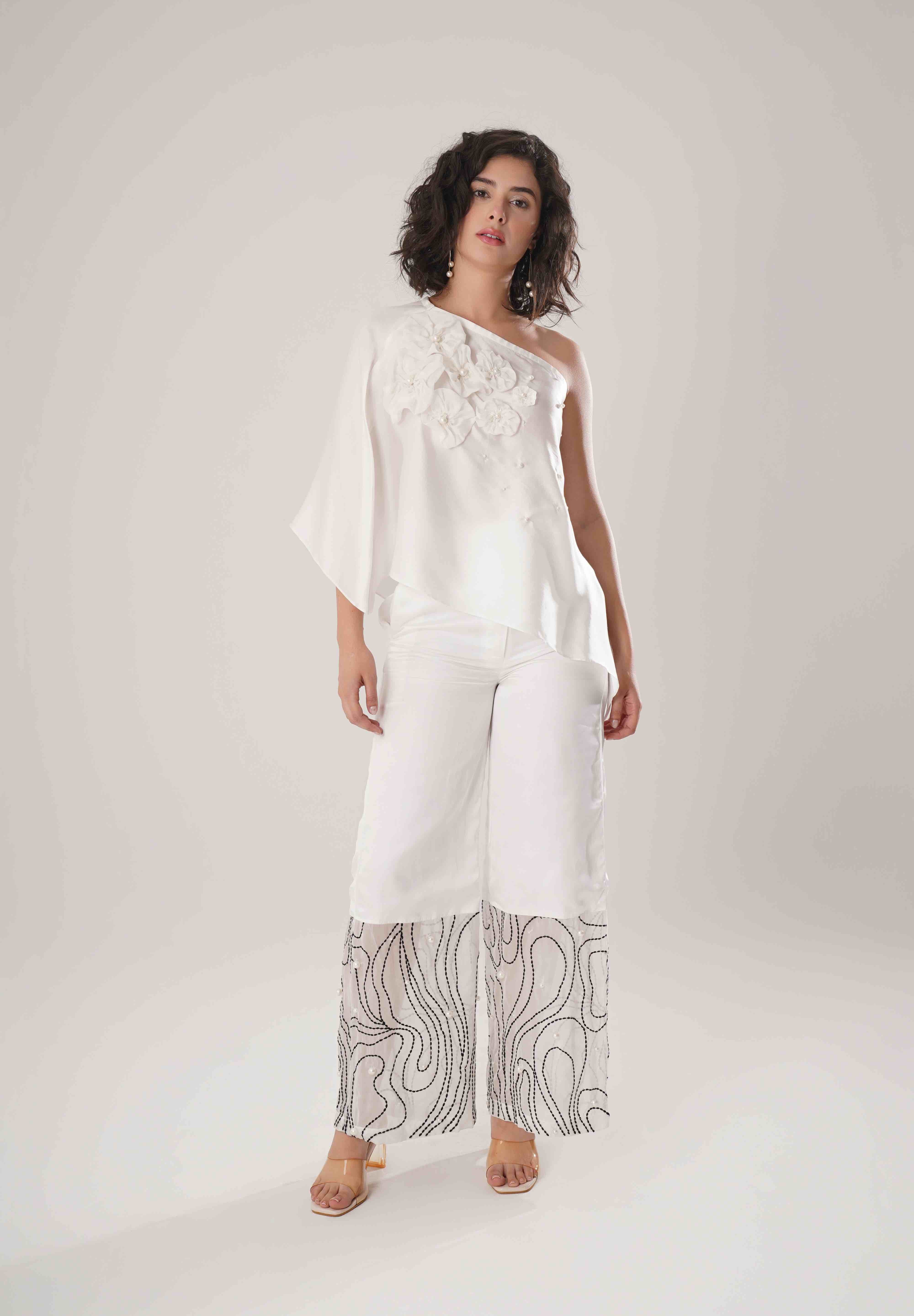 White Off Shoulder Top