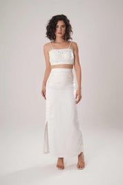White Bustier