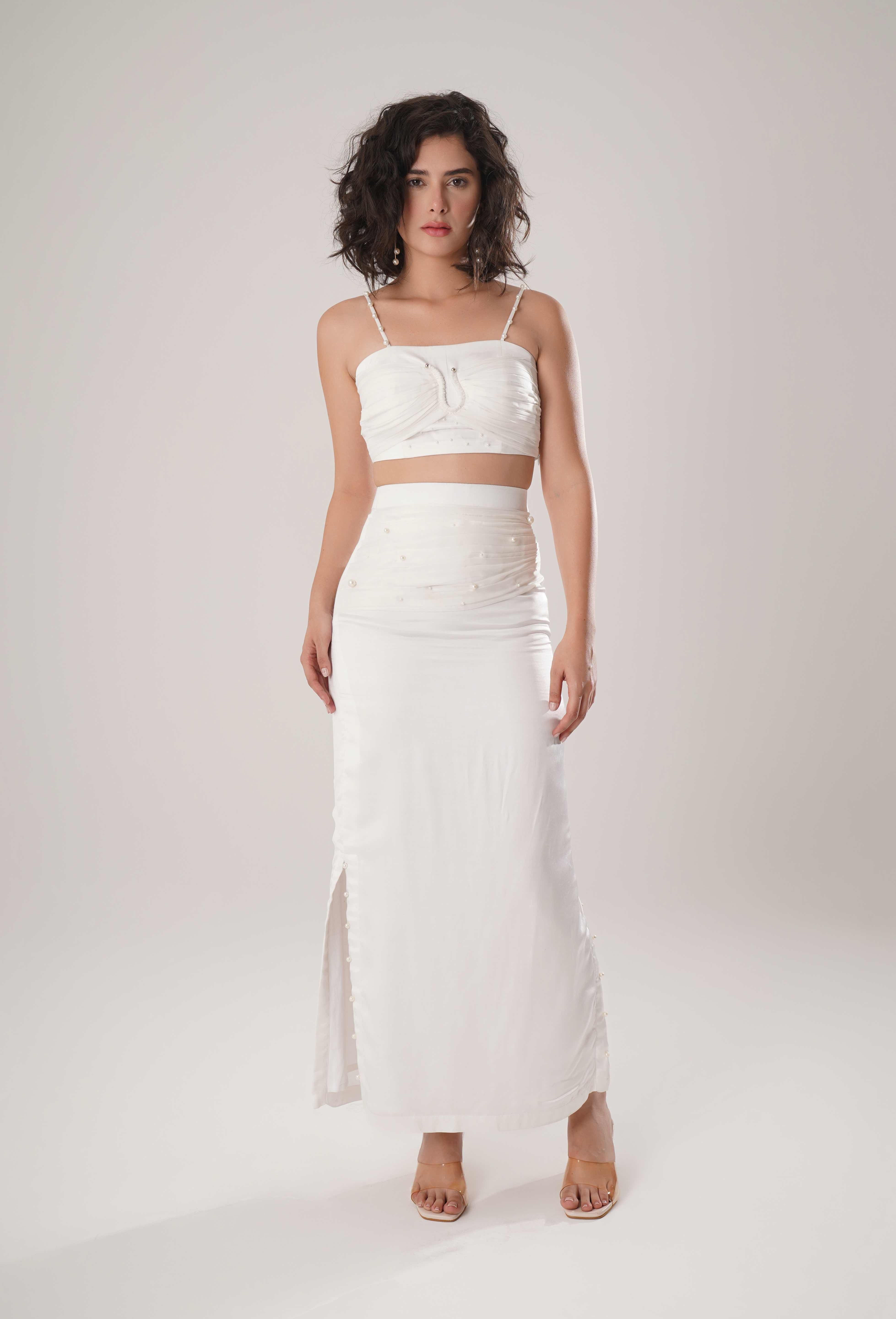 White Bustier