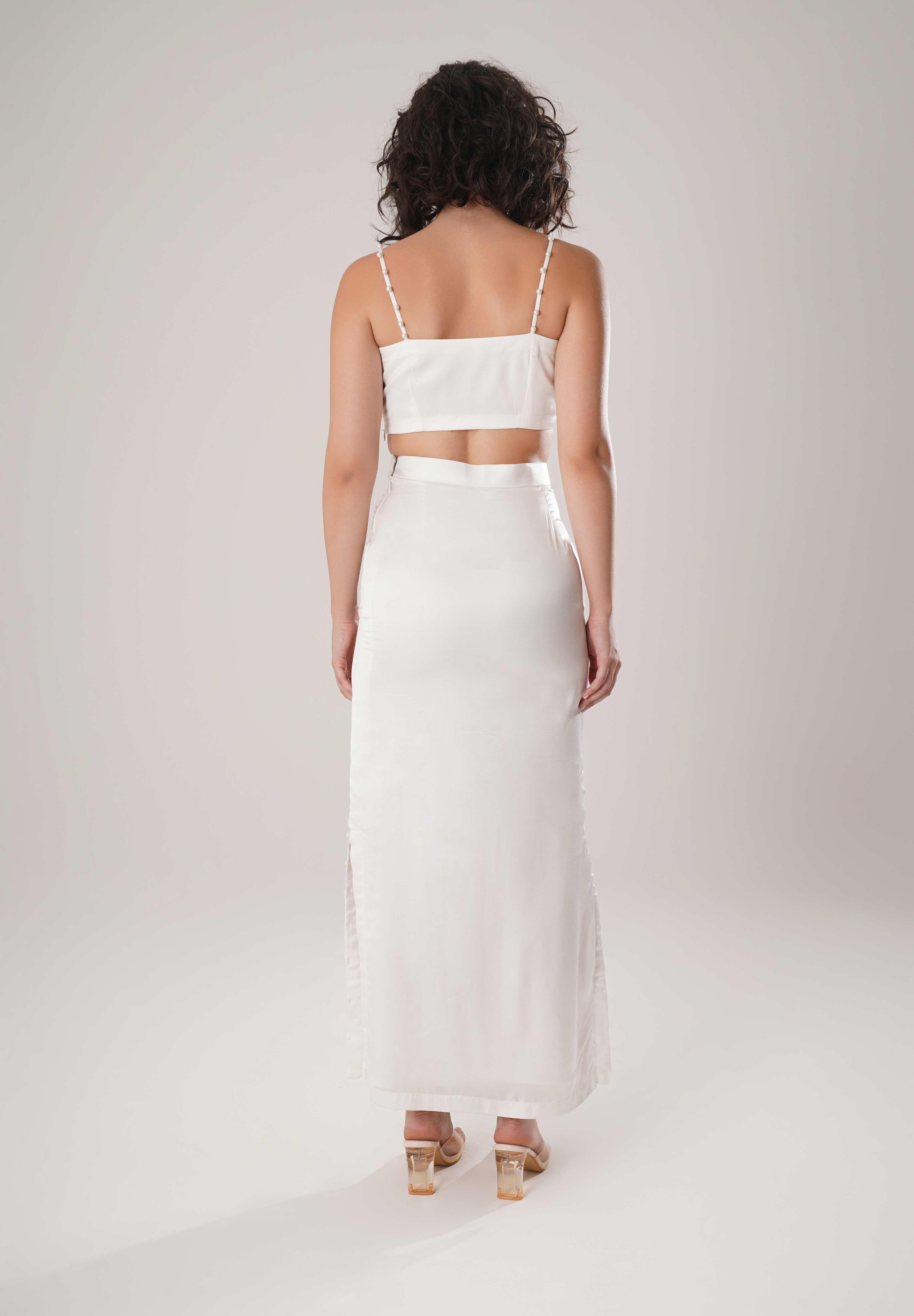 White Bustier