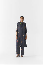 Onyx Polka Dot Straight Kurta & Pants