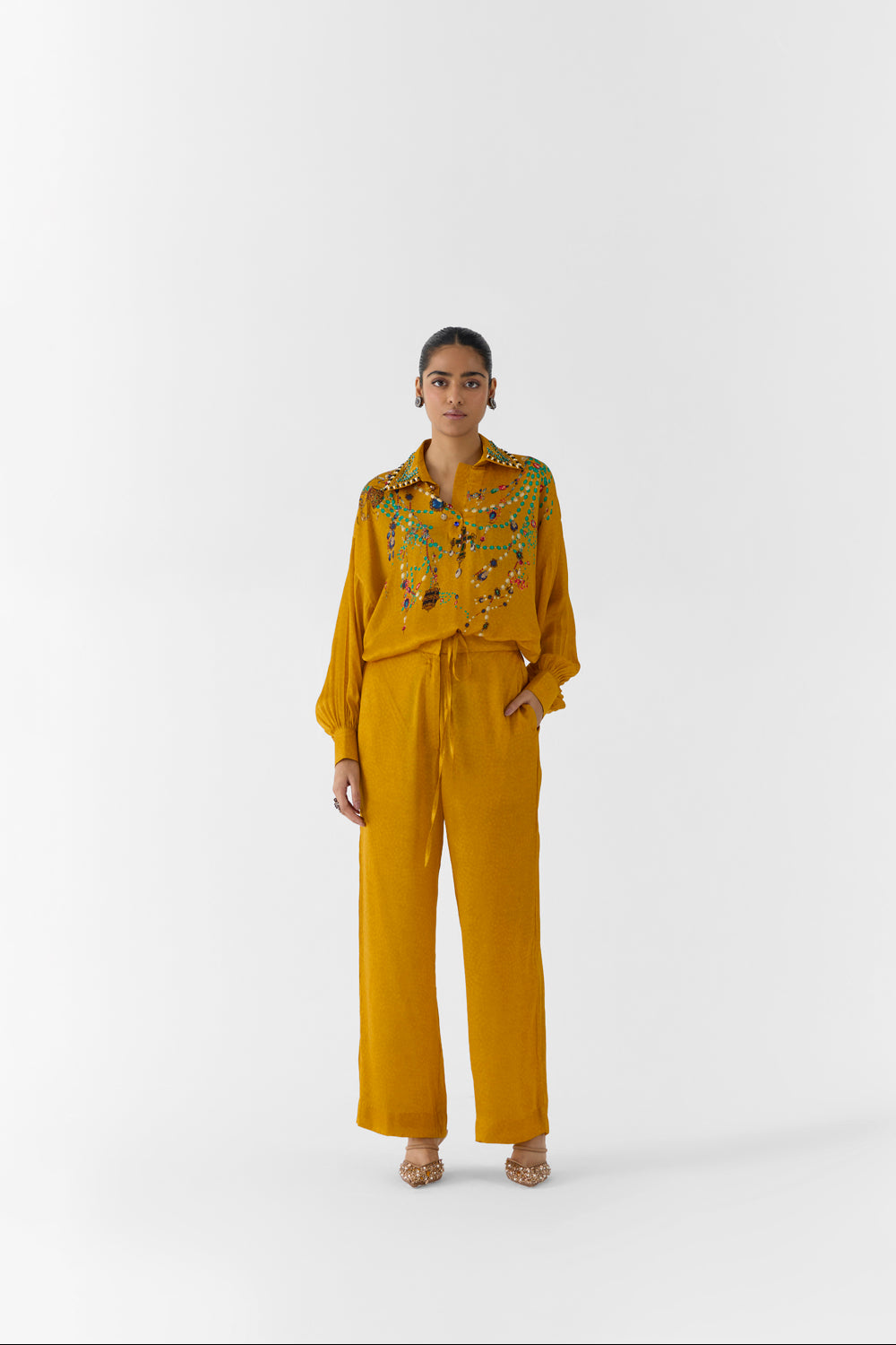 Mustard Maharani Shirt & Pants