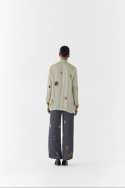 Pearl Polka Dot Knot Shirt & Onyx Polka Pants