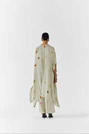 Pearl Polka Dot Kimono Kurta & Pants