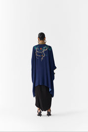 Navy Maharni Kimono & Knot Skirt