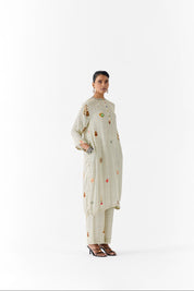 Pearl Polka Dot Straight Kurta & Pants