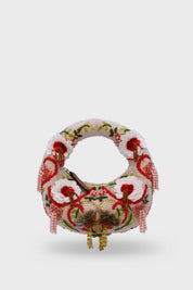 Crimson Amour Mini Beaded Bag