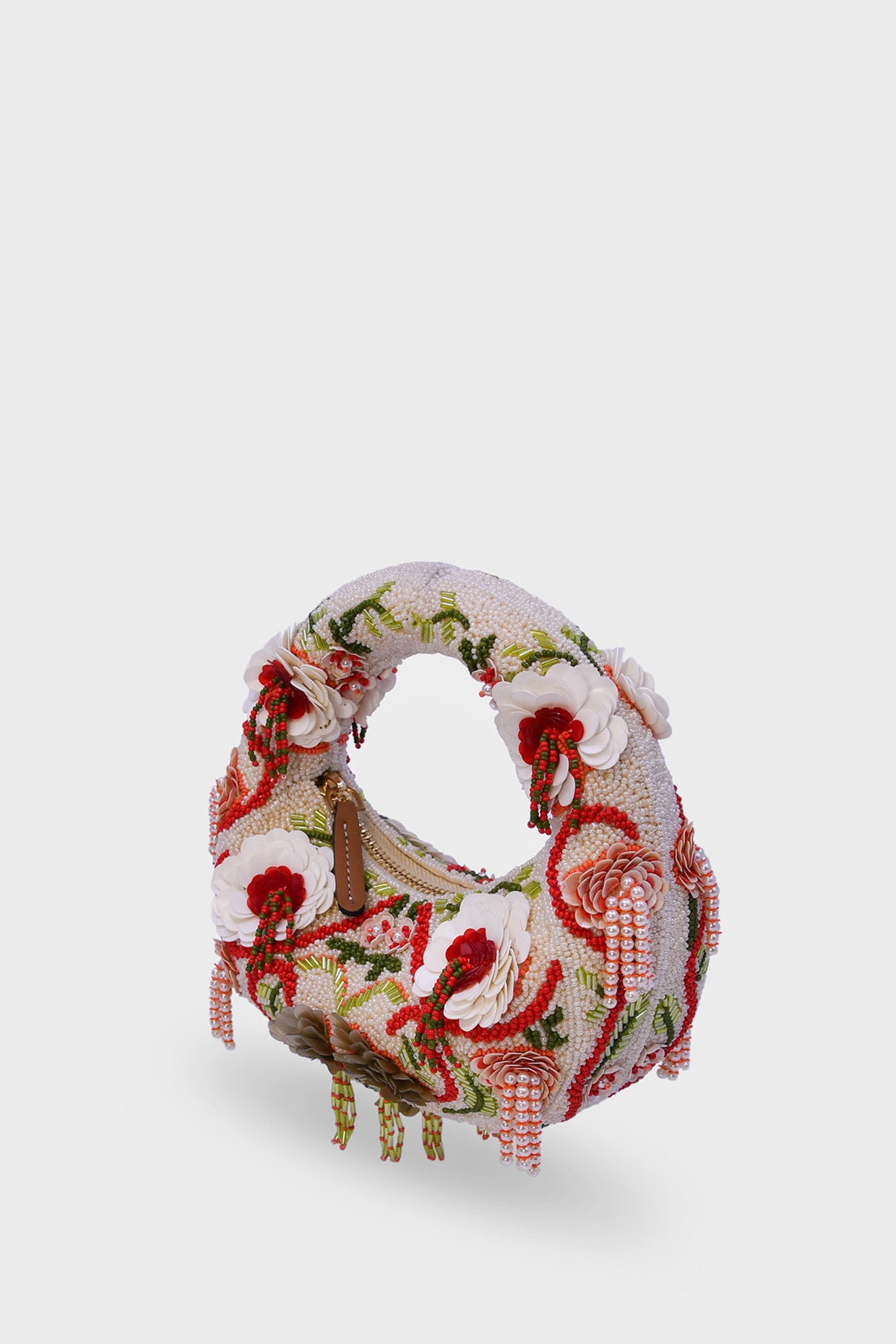 Crimson Amour Mini Beaded Bag