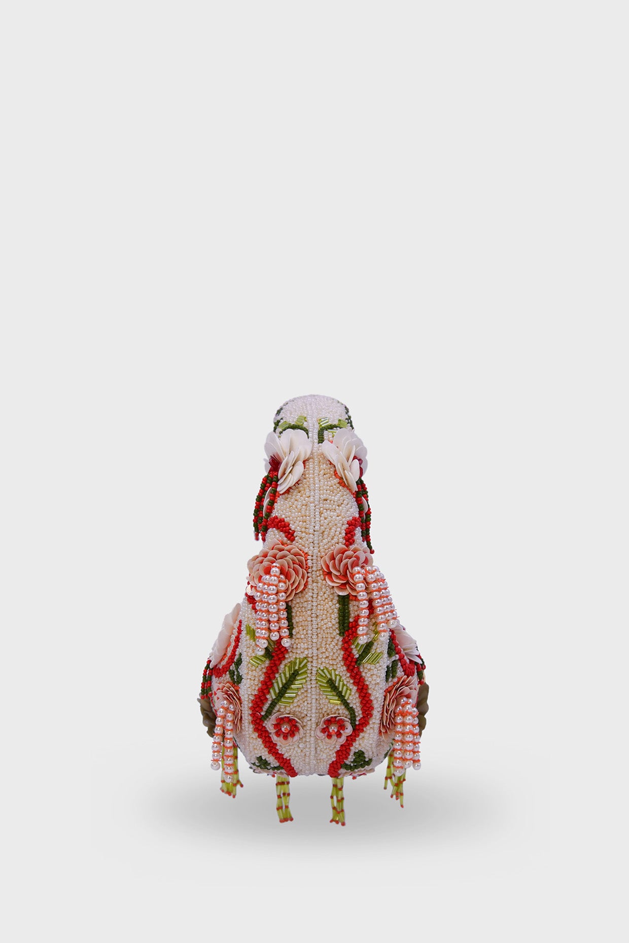 Crimson Amour Mini Beaded Bag