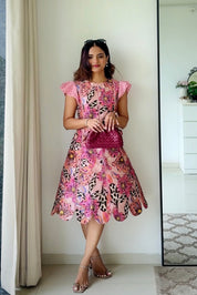 Orchid Scalloped Dress
