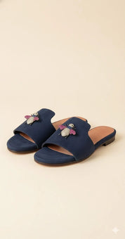 Suede Bee Mules Footwear