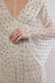 Delilah Off White Crystal Mini Dress