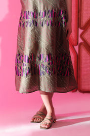 Olive Bloom Inlay Dress