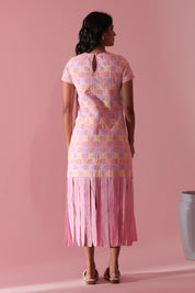 Gingham Sorbet Fringe Dress