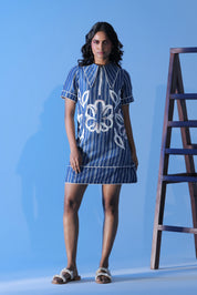 Bloom Stripe Mini Dress