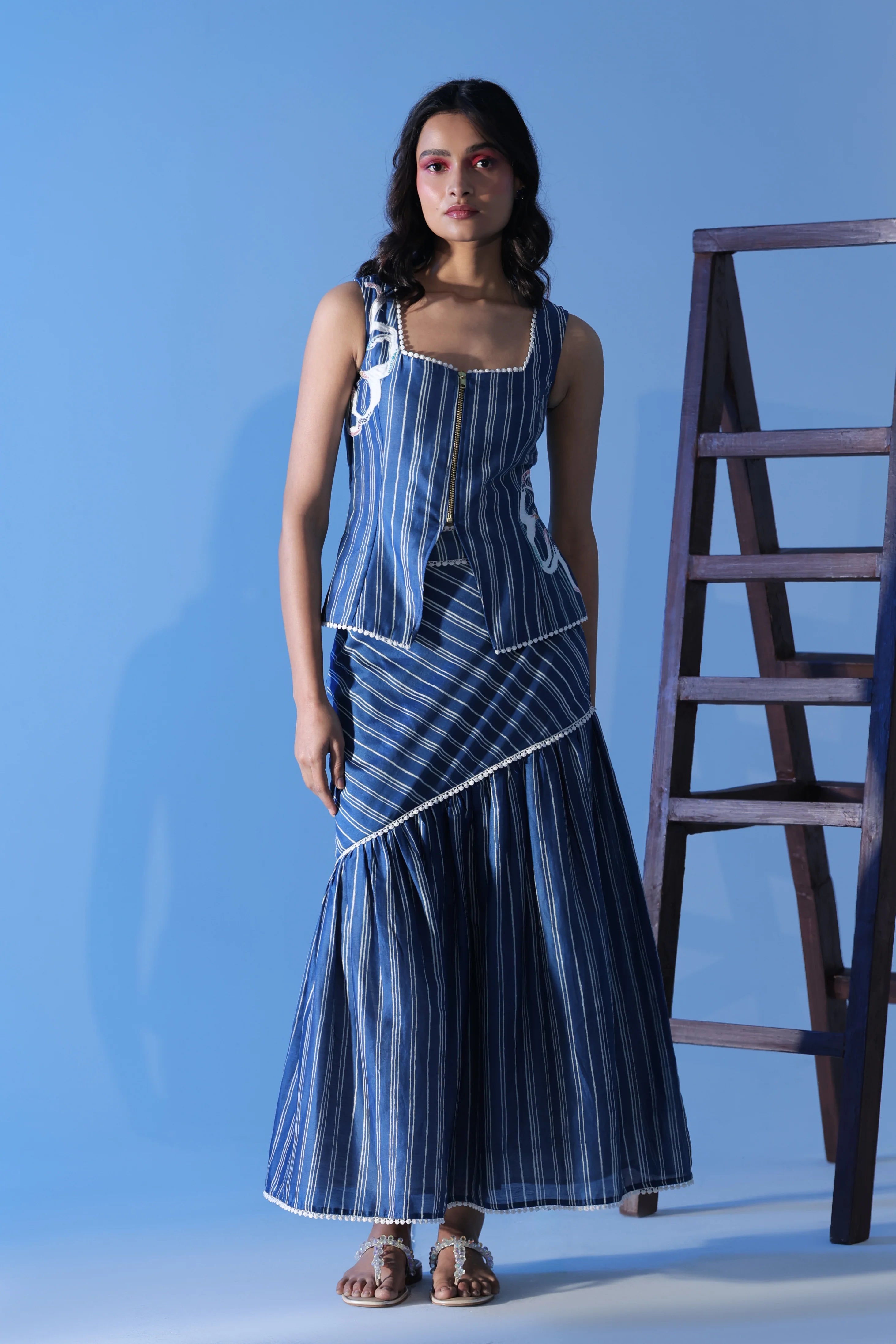 Blue Summer Stripe Set