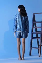 Blue Bloom Stripe Co-ord