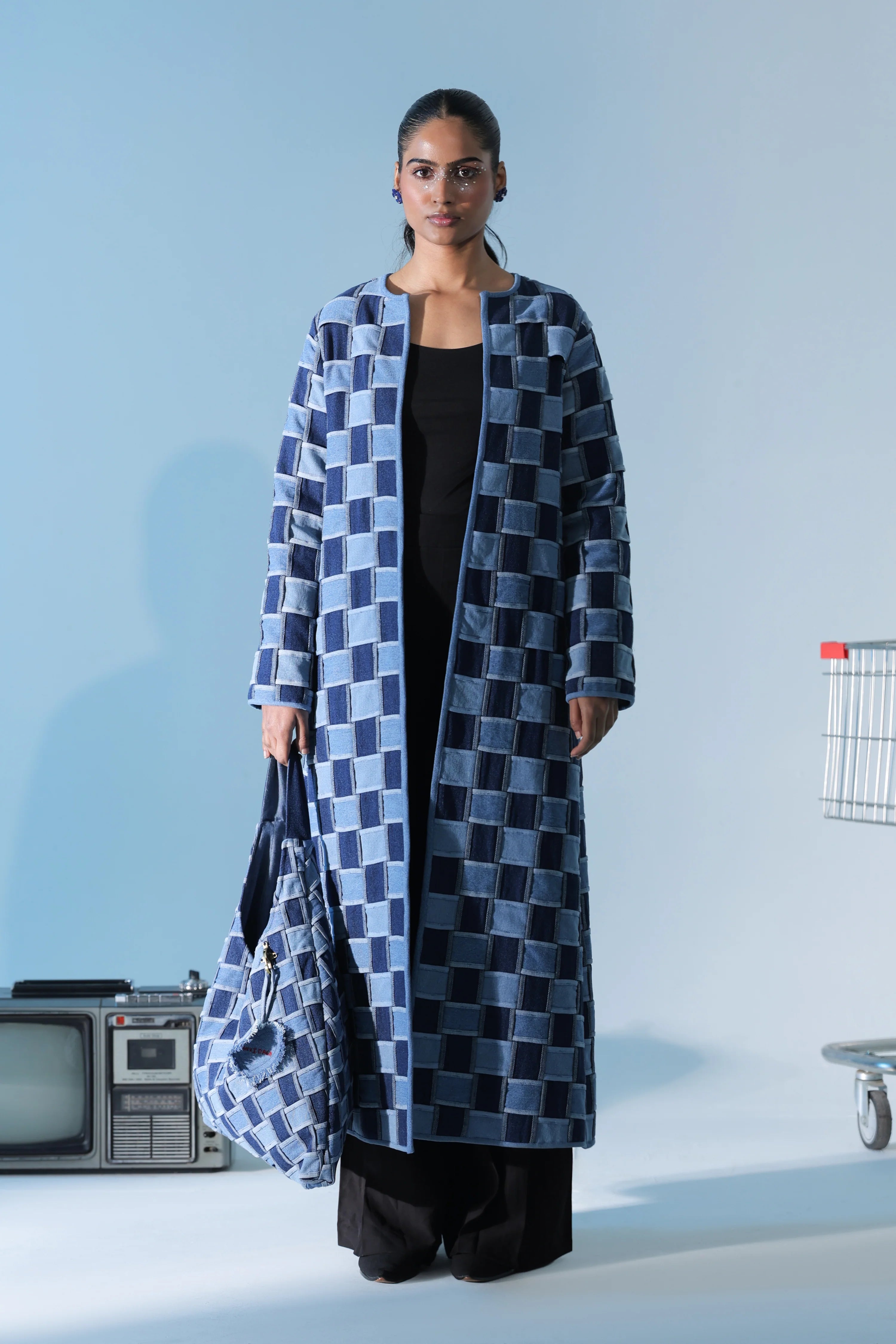Blue Jean Lattice Coat