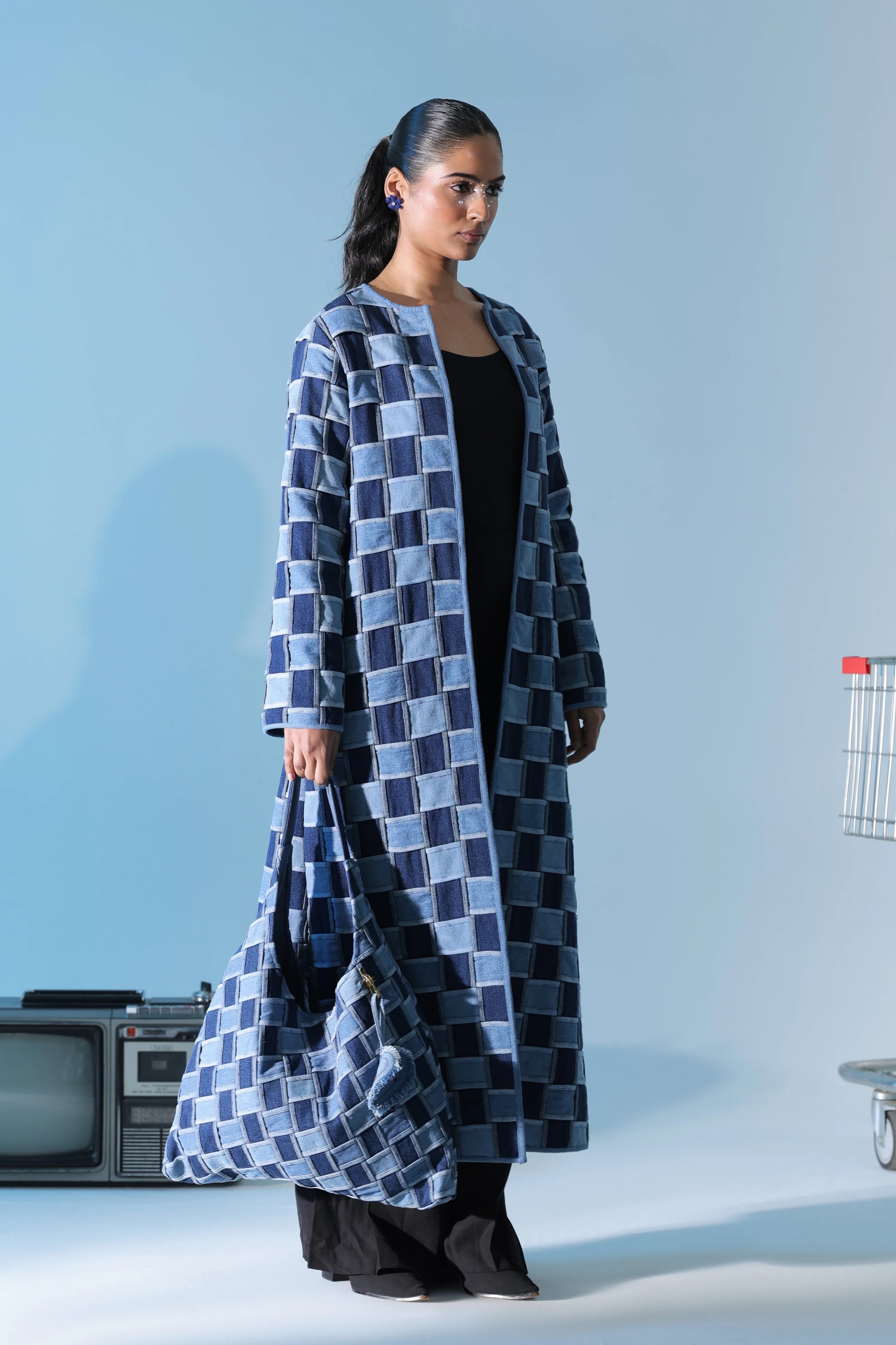 Blue Jean Lattice Coat