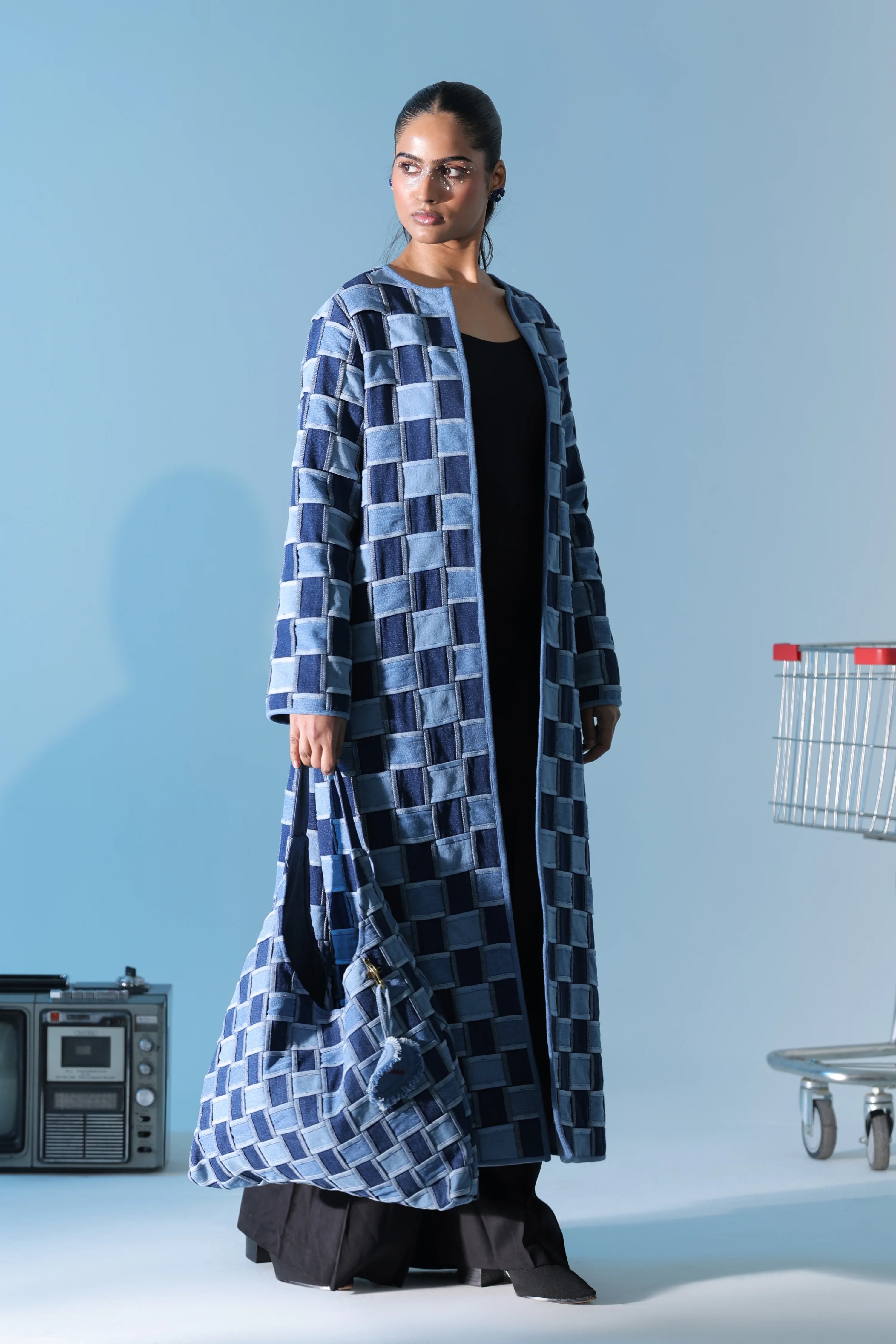 Blue Jean Lattice Coat
