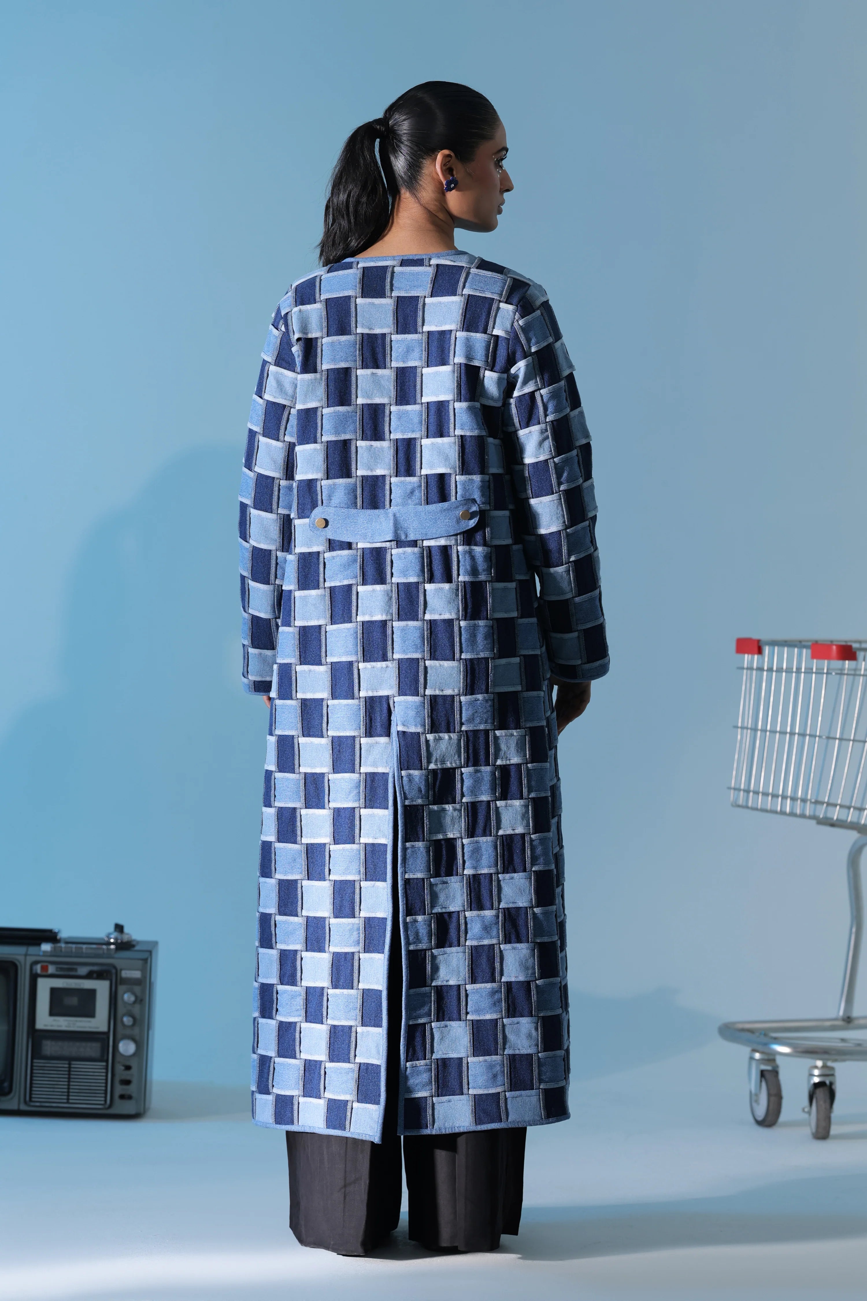 Blue Jean Lattice Coat