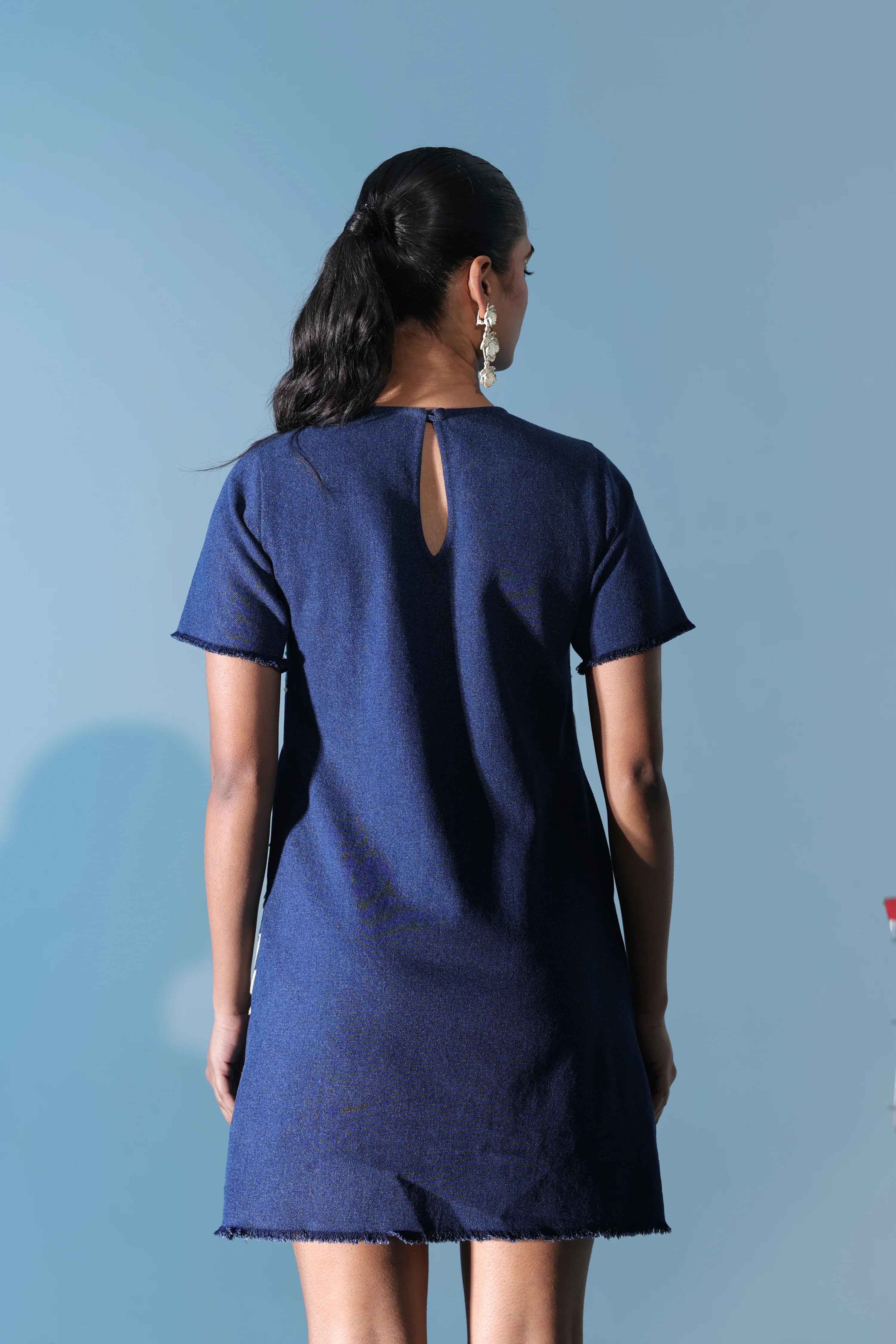 Sketch Work Bloom Mini Dress