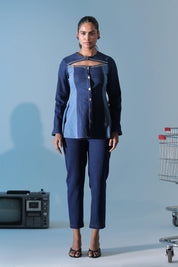 Denim Sculpt Top