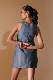 Daisy Lattice Shift Dress