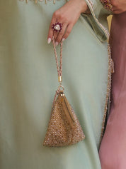 Gold Delhi Wristlet