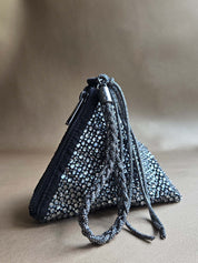 Gunmetal Delhi Wristlet