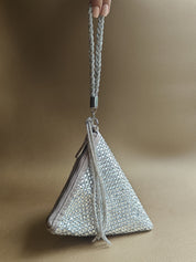 Silver Delhi Wristlet