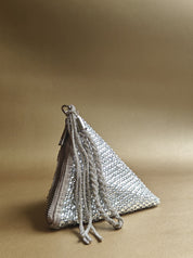 Silver Delhi Wristlet