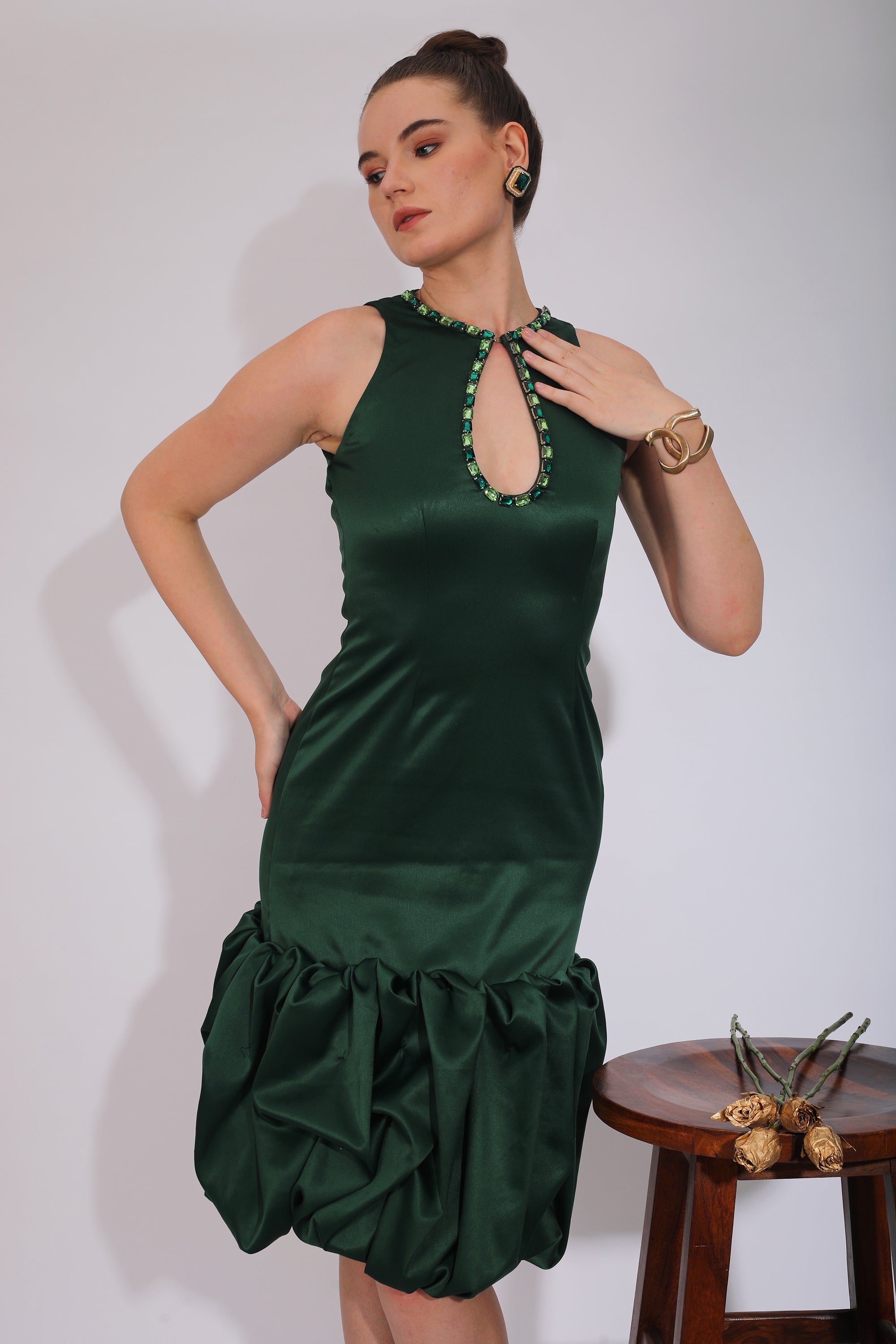 Emerald Allure Dress